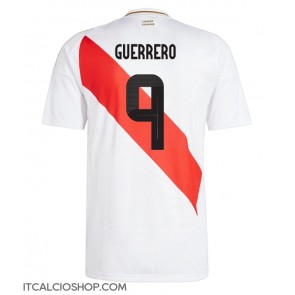 Perù Paolo Guerrero #9 Prima Maglia Copa America 2024 Manica Corta